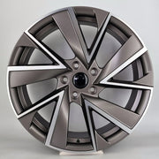 18x8" Volkswagen design 893 Style alloy wheel in satin graphite machined, 5x112 - front face