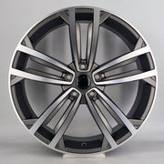 19x8" Volkswagen Style Single Replacement Alloy Wheel — Silver Gunmetal Machined Face — OEM Style for Multiple | OMI Wheels UK Ireland