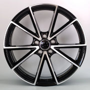 18x8" Audi Audi TTRS Concave Style alloy wheel in black machined, 5x112 - front face