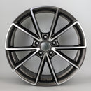 19x8.5" Audi TTRS Concave Style Single Replacement Alloy Wheel — Silver Gunmetal Machined Face — OEM Style for Multiple | OMI Wheels UK Ireland