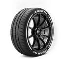 Abarth Tyre Stickers Kit With Pinstripes