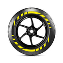GT3 Inspired Dashed Line Motorbike Tyre Stickers Kit