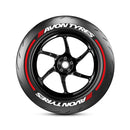 Avon Motorbike Tyre Stickers With Pinstripes Kit OMI WHEELS