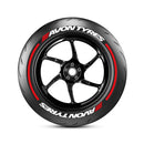 Avon Motorbike Tyre Stickers With Pinstripes Kit