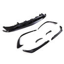 Front Bumper Canards with Lower Grille Splitter Gloss Black - Mercedes Benz A-Class W176 Facelift 15-18 OMI ALLOY WHEELS