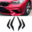 Front Bumper Canard Gloss Black - BMW M2 F87 16-21
