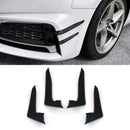 Front Bumper Canard Gloss Black - Audi A5 F5 Pre Facelift 17-20