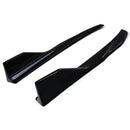 Rear Bumper Spats Gloss Black - Audi A7 4G8 2015-2018