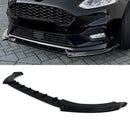 Front Bumper Splitter Gloss Black - Ford Fiesta MK8 ST / ST-Line 17+