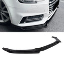 Front Splitter Gloss Black - Audi A4 S4 B9 S-Line 15-20