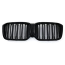 Double Bar Style Grille Gloss Black - BMW X3 G01 2022-2024