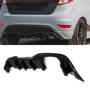 Rear Twin Exit Diffuser Gloss Black – Ford Fiesta MK7 ST180 ST200 13-17