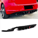 Rear Diffuser Gloss Black with LED Rain Light - VW Golf MK7 GTI / GTD 13-16