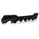 Twin Exit Rear Diffuser with LED Gloss Black - BMW 4 Series G22 G23 2020+