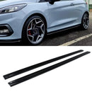 Side Skirt Extensions Gloss Black - Ford Fiesta MK8 ST / ST-Line 17-20