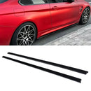 M Performance Style Side Skirts Gloss Black - BMW 4 Series F32 F33 F36 13-20