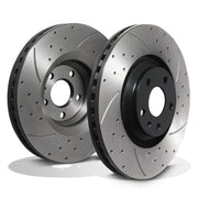Front Vented 340mm Brake Discs - Audi TT 8J 1.8 2.0 3.2 VR6 TFSI Quattro 08+