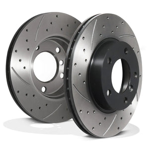 Front Drilled Grooved 286mm Brake Discs - BMW Z4 E85 2.0I 2.2I 2.5I 2.5SI