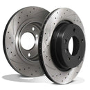 Rear Drilled Grooved 294mm Brake Discs - BMW 3 Series E46 323 325 328 98-06