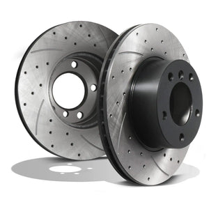 Front Drilled 296mm Brake Discs - BMW 5 Series E39 528I 530D 535I 1996-2002
