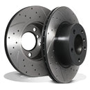 Front Drilled Grooved 300mm Brake Discs - BMW 4 Series F32 F33 F36 418 420 13+