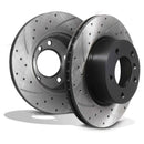 Front Drilled Grooved 292mm Brake Discs - BMW 3 Series E90 05-11