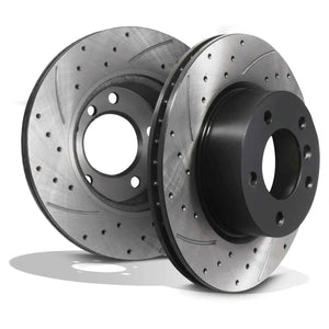 Front Drilled Grooved 292mm Brake Discs - BMW 3 Series E90 05-11