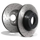 Front Drilled Grooved 330mm Brake Discs BMW 3 Series E90 E91 E92 E93 320 325 330 04-13