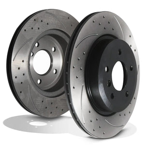 Rear Drilled Grooved 324mm Brake Discs - BMW Z4 Roadster E89 35I SDrive 09-16