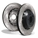 Rear Drilled Grooved Vented 370mm Brake Discs - BMW F80 M3 14-18 OMI ALLOY WHEELS