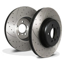 Front Drilled Grooved 370mm Brake Discs - BMW F32 F33 4 Series 435I Xdrive 13-16 OMI ALLOY WHEELS