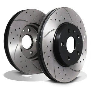 Front Drilled Grooved 275mm Brake Disc - Vauxhall Astra J 1.4 1.6 Turbo