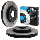 Vented Drilled Grooved 370mm Brake Discs - Audi RS3 8P Sportback 11-13