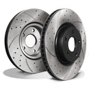 Front Drilled Grooved 308mm Brake Discs - Ford Puma MK2 St 1.5 Ecoboost 18+