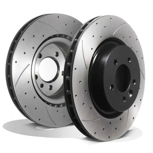 Front Drilled Grooved 360mm Brake Discs - Range Rover Sport L320 05-13