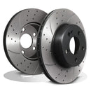 Front Drilled Vented 295mm Brake Discs - Mercedes Benz C Class S205 13-19