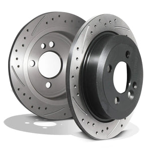 Rear Drilled Grooved 259mm Brake Discs - Mini Roadster Cooper S 1.6 1.6T 01+