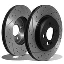 Front Drilled Grooved 276mm Brake Discs - BMW Mini Cooper S One R50 R52 R53