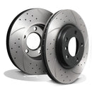 Front Drilled Grooved 307mm Brake Discs - Mini R60 Countryman Cooper S All4