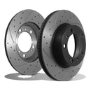 Front Drilled Grooved 298mm Brake Discs - Porsche Boxster 986 2.5 2.7 96+04