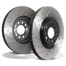 Front Drilled Grooved 312mm Brake Discs - Seat Leon 1.8T 1.9 TDI Cupra R 99-06
