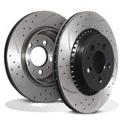 Rear Drilled Grooved 308mm Brake Discs - Volvo Xc90 4.4 V8 3.0 T6 2.5 T 2.5 D5