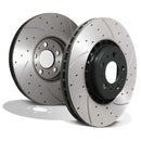 Front Drilled Grooved 336mm Brake Discs - Volvo XC90 MK1 02+ OMI ALLOY WHEELS