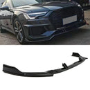 Gloss Black Front Splitter Lip - Audi A6 C8 19-24