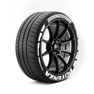 Bridgestone Potenza Tyre Stickers With Flares Kit