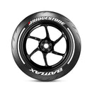 Bridgestone Battlax Motorbike Tyre Stickers With Pinstripes Kit OMI WHEELS