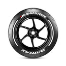 Bridgestone Battlax Motorbike Tyre Stickers With Pinstripes Kit