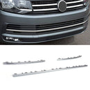 3 Piece Chrome Front Bumper Grille Trim - VW Transporter T6 16-19