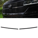 Gloss Black 2 Piece Short Upper Grille Trims - VW Transporter T6.1 19-24