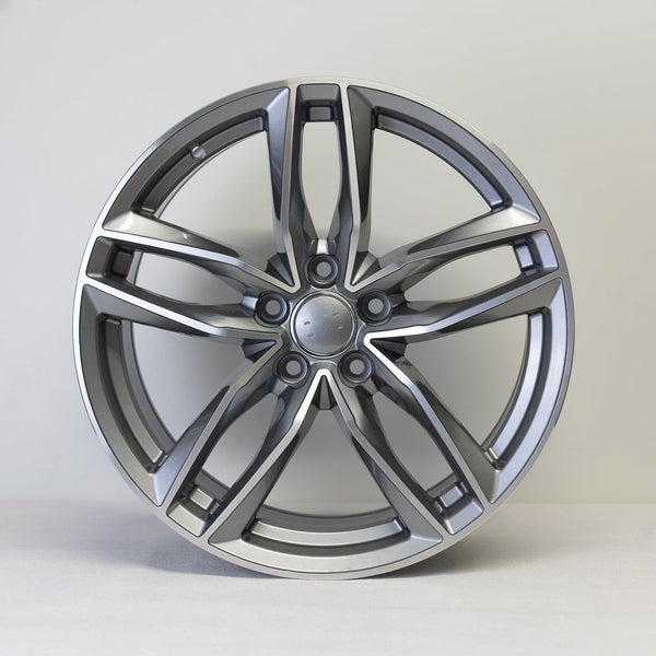 22x9.5" RS6 C Style Alloy Wheels Gun-Metal Machined